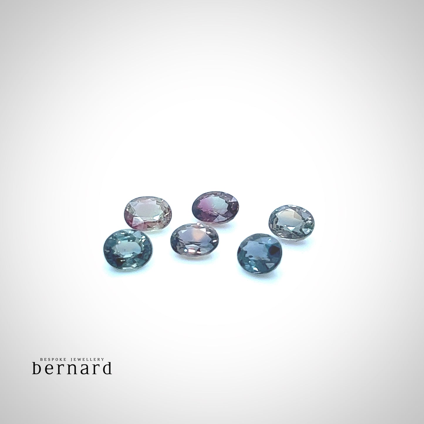 Saphire farbwechselnd - 6 Stk. oval