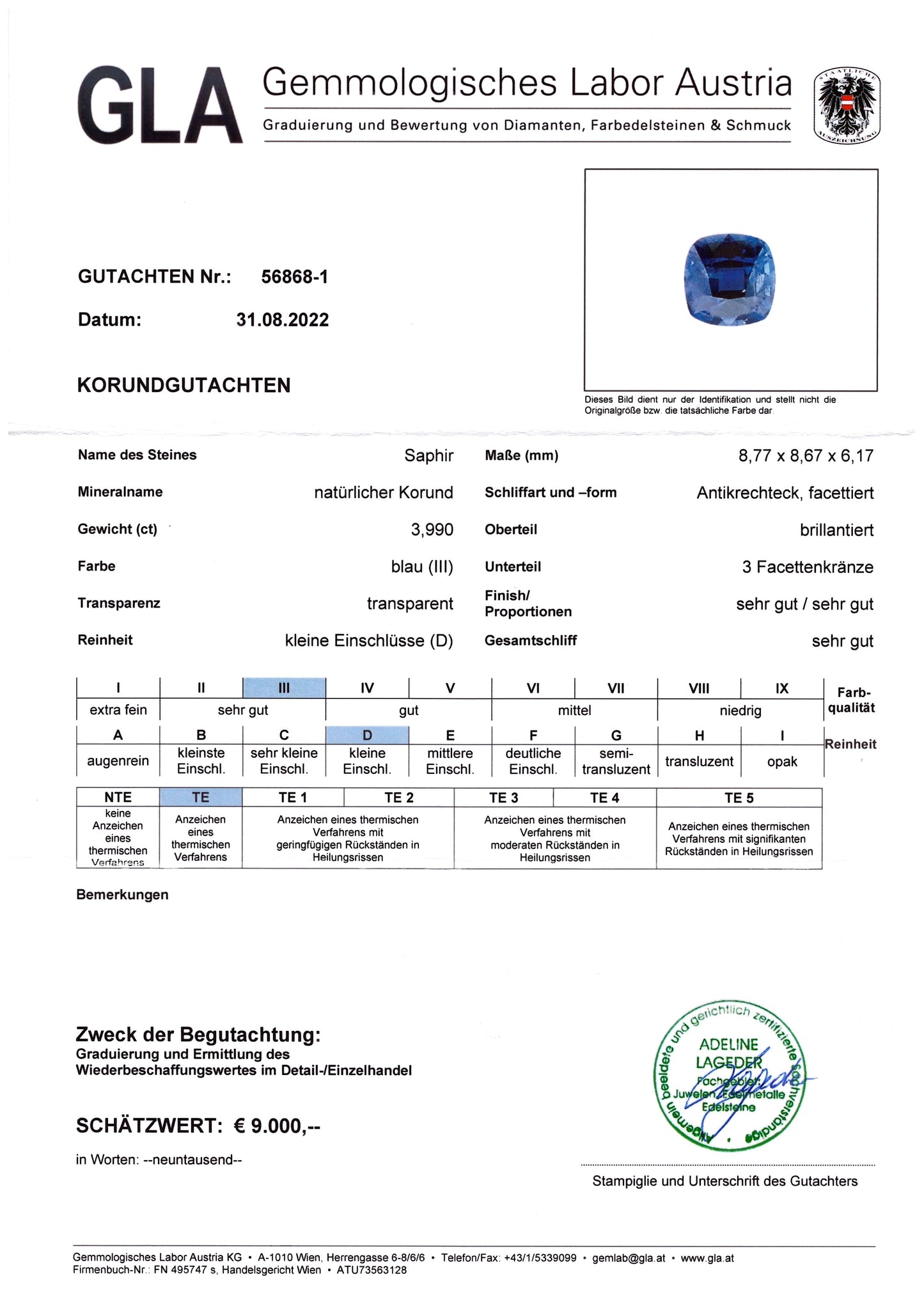 Saphirring mit Diamanten WG750