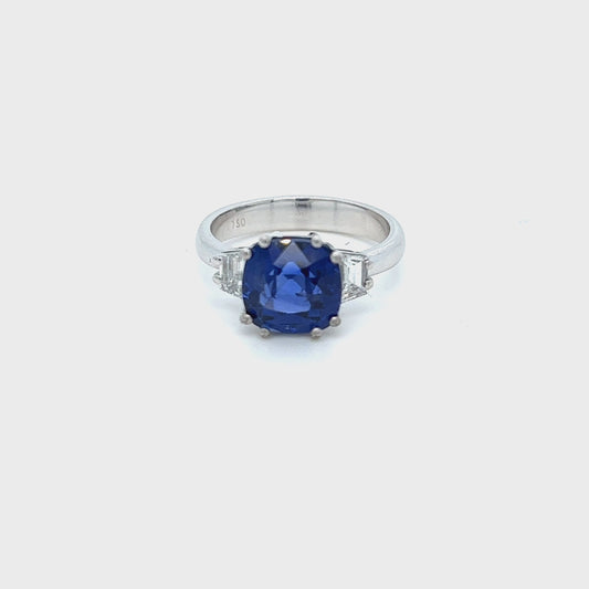 Saphirring mit Diamanten WG750